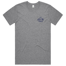 Load image into Gallery viewer, Ride the Wave Men&#39;s Surfing Organic Tee in Grey - Ocean Gypsy NZ