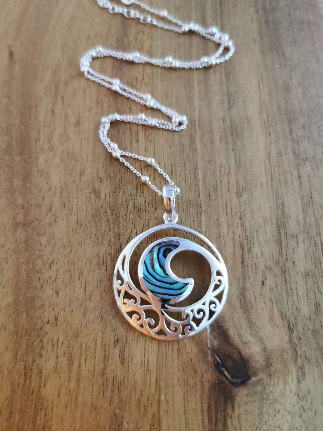 Paua Wave Necklace