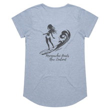 Load image into Gallery viewer, Girl in the Curl Surfer Tee in Dusky Blue