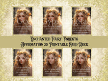 Load image into Gallery viewer, Enchanted Fairy Forest Printable 35 Affirmation Cards, Digital Download No Physical Product