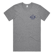 Load image into Gallery viewer, Organic Cotton Ride the Wave Location Grey Mens Tee - Ocean Gypsy NZ