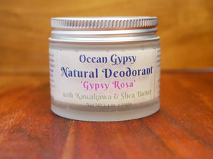 Gypsy Rosa Scented Natural Deodorant Arm Balm infused with Kawakawa Oil - Ocean Gypsy NZ