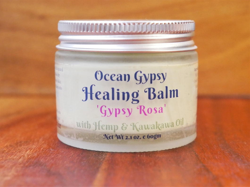 Ocean Gypsy Healing Balm with Kawakawa & Hemp in Gypsy Rosa Scent - Ocean Gypsy NZ
