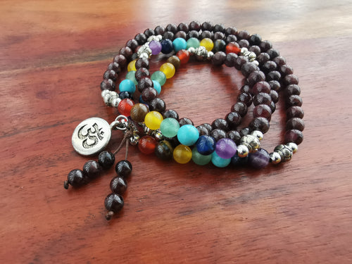Garnet Mala Beads