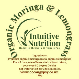 Moringa & Lemongrass Herbal Tea - High in Nutrient esp. Vitamin C, Iron & Potassium