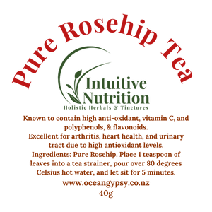 Rosehip Tea - high in vitamin C & phytoestrogen