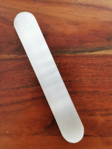 Cyclinder Selenite Wand - cleanse your aura & spaces