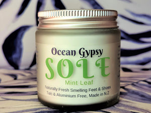 Sole Ocean Gypsy Feet & Shoe Powder Mint Leaf Scent - Ocean Gypsy NZ