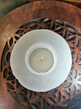 Load image into Gallery viewer, Selenite Round Tealight Candle Holder