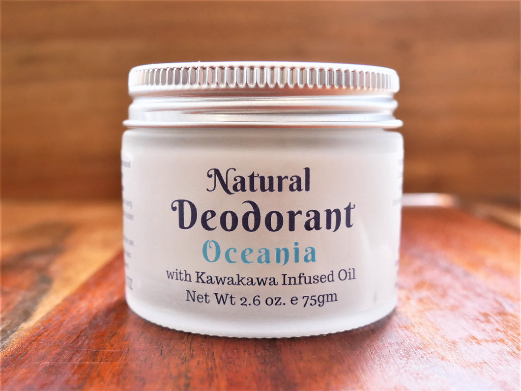 Oceania Scented Natural Deodorant Arm Balm infused with Kawakawa Oil - Ocean Gypsy NZ