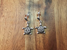 Load image into Gallery viewer, Turtle Marcasite Earrings