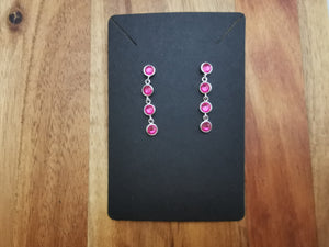 Swaroski Crystal Drop Earrings in Three Different Colours