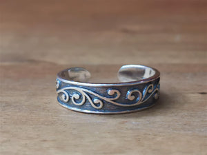 Mystical Sterling Silver Toe Ring - Ocean Gypsy NZ